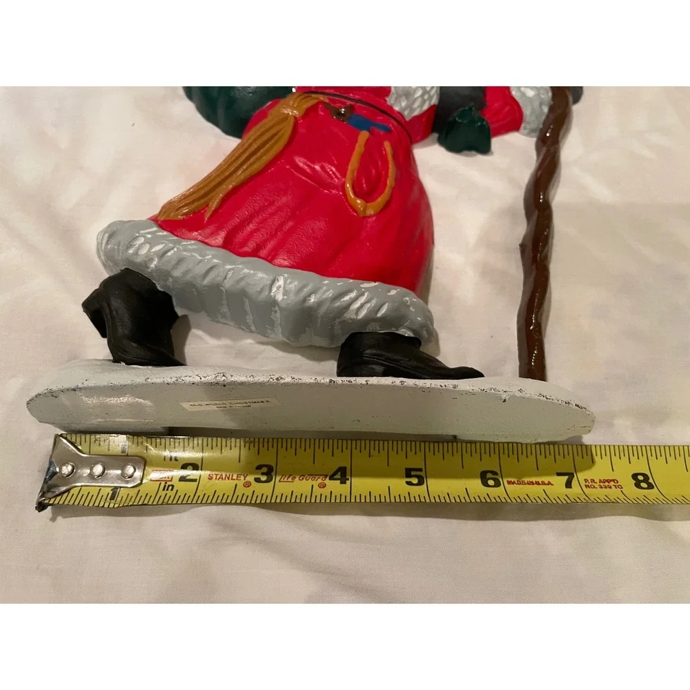 Old World Christmas Santa‎ Claus Cast Iron Figurine Door Stop Christmas Holiday